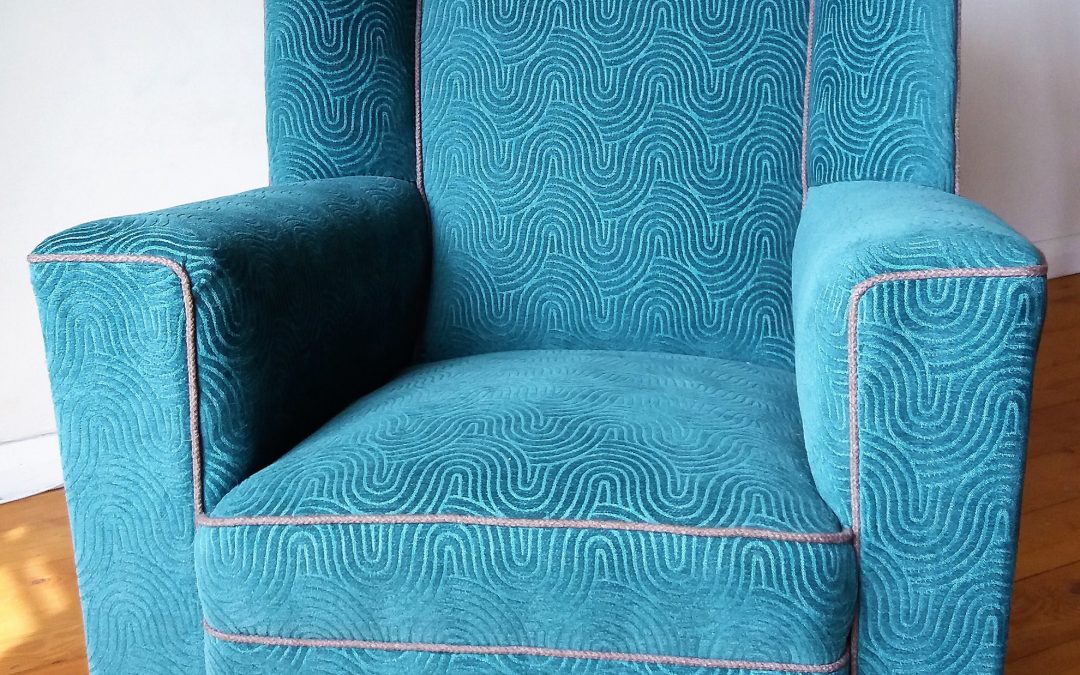 1970s Teal Armchair