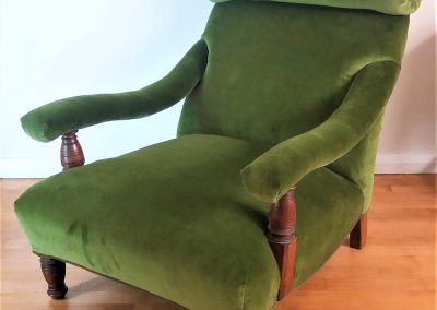 Green Velvet Nursing Chair