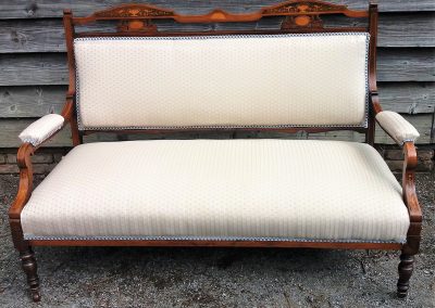 Inlaid Two Seat Sofa