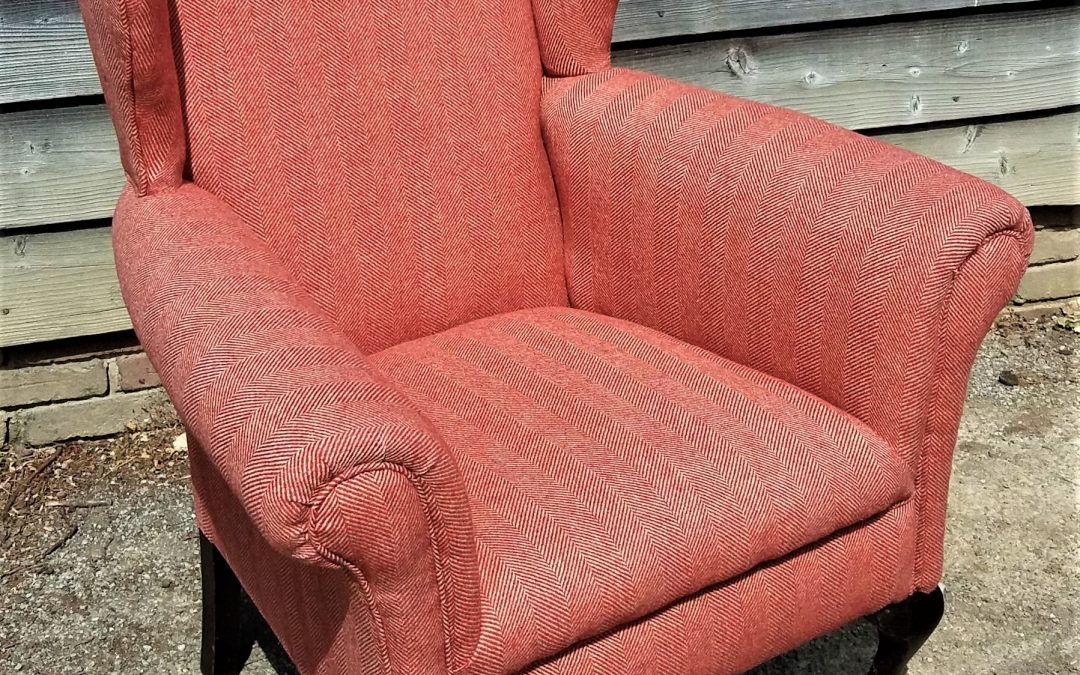Red Wool Armchair