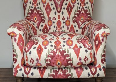 Red batik chair